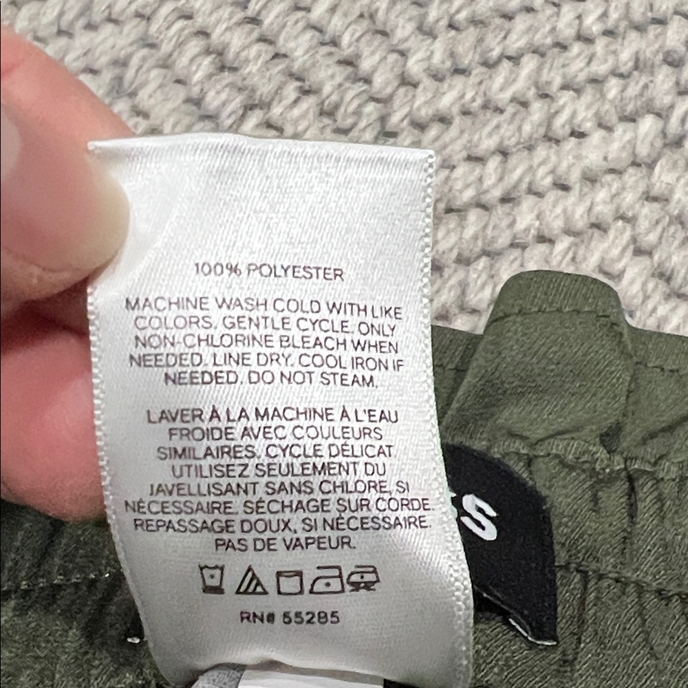 Express Olive High-Waist Button-Front Shorts - image 4